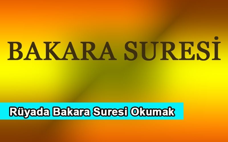 Rüyada Bakara Suresi Okumak, Rüya Yorumu